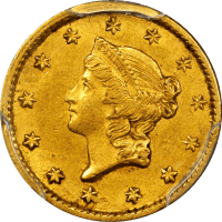1852 Gold Dollar ($1) OBVERSE Image