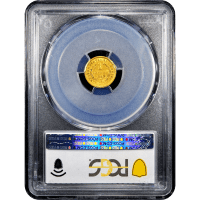 1852 Gold Dollar ($1) Reverse Slab Image