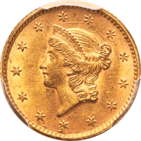 1852 Gold Dollar ($1) Obverse Image