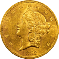 1852 Liberty Gold Double Eagle ($20) Obverse Image