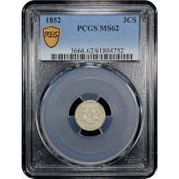 1852 Three Cent Silver (3CS) SLAB Image