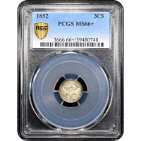 1852 Three Cent Silver (3CS) SLAB Image