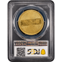 1853 Assay 900 Gold $20 Reverse Slab Image