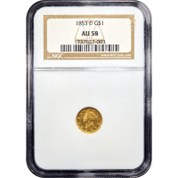 1853-D Gold Dollar ($1) Obverse Slab Image