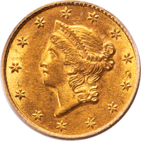 1853 Gold Dollar ($1) Obverse Image