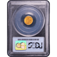 1853 Gold Dollar ($1) Reverse Slab Image