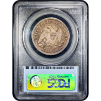 1853-O Seated Liberty Half Dollar (50c) Arrows and Rays SLAB Image
