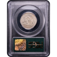 1853 Seated Liberty Quarter (25c) Arrows and Rays OGH Reverse Slab Image
