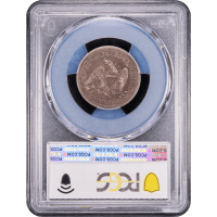 1853/4 Seated Liberty Quarter (25c) Arrows and Rays Reverse Slab Image