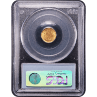 1854 Gold Dollar (G$1) Type 1 Reverse Slab Image