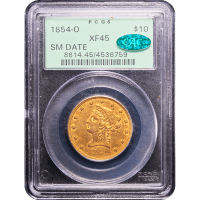1854-O Liberty Gold Eagle ($10) OGH Obverse Slab Image