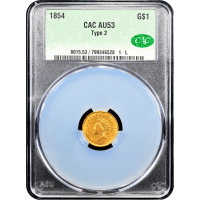 1854 Type 2 Gold Dollar ($1) SLAB Image