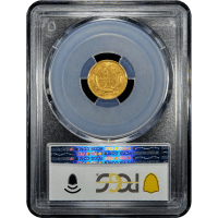 1854 Type 2 Gold Dollar ($1) Reverse Slab Image