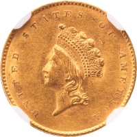 1855 Gold Dollar ($1) Obverse Image