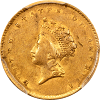 1855 Gold Dollar ($1) OBVERSE Image