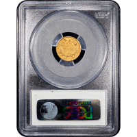 1855 Gold Dollar ($1) Reverse Slab Image