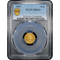 1855 Gold Dollar ($1) Obverse Slab Image