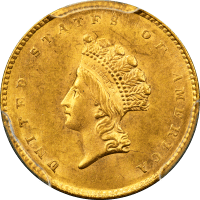 1855 Gold Dollar ($1) Obverse Image