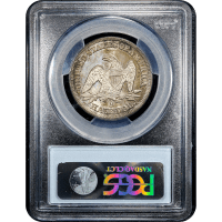 1855-O Seated Liberty Half Dollar (50c) Arrows Reverse Slab Image