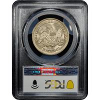 1855 Seated Liberty Half Dollar (50c) Arrows SLAB Image