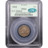 1856 Flying Eagle Cent (1c) OGH Obverse Slab Image