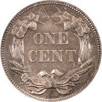 1856 Flying Eagle Cent (1c) OGH Reverse Image