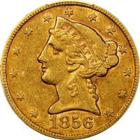 1856 Liberty Gold Half Eagle ($5) Obverse Image