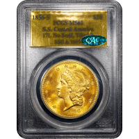 1856-S Liberty Gold Double Eagle ($20) S.S. Central America SLAB Image