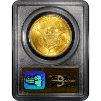 1856-S Liberty Gold Double Eagle ($20) S.S. Central America Reverse Slab Image