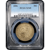 1856 Seated Liberty Half Dollar (50c) SLAB Image