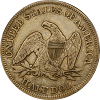 1856 Seated Liberty Half Dollar (50c) REVERSE Image