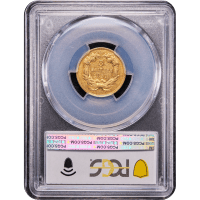 1857 Gold Three Dollar ($3) Reverse Slab Image