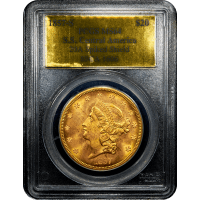 1857-S Liberty Gold Double Eagle ($20) S.S. Central America Obverse Slab Image