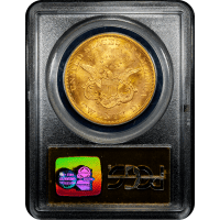 1857-S Liberty Gold Double Eagle ($20) S.S. Central America Reverse Slab Image