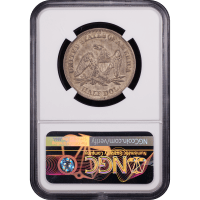 1857 Seated Liberty Half Dollar (50c) Reverse Slab Image