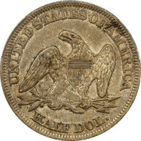 1857 Seated Liberty Half Dollar (50c) Reverse Image