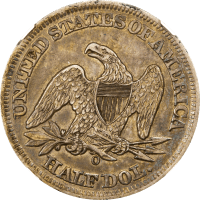 1858-O Seated Liberty Half Dollar (50c) REVERSE Image