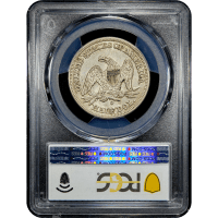 1858-O Seated Liberty Half Dollar (50c) Reverse Slab Image