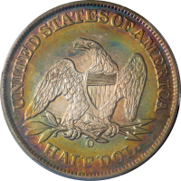 1858-O Seated Liberty Half Dollar (50c) REVERSE Image