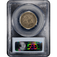 1858-S Seated Liberty Quarter (25c) Reverse Slab Image
