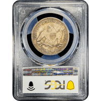 1858 Seated Liberty Half Dollar (50c) Reverse Slab Image