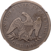 1859-O Seated Liberty Dollar ($1) Reverse Image