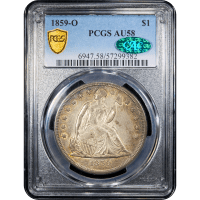 1859-O Seated Liberty Dollar ($1) Obverse Slab Image