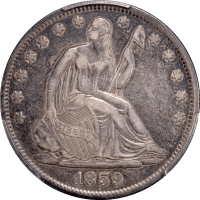 1859-O Seated Liberty Half Dollar (50c) Obverse Image