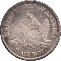 1859-O Seated Liberty Half Dollar (50c) Reverse Image