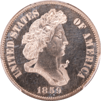 1859 Standard Silver Pattern Half Dollar (50c) J-237 Obverse Image
