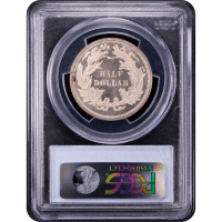1859 Standard Silver Pattern Half Dollar (50c) J-237 Reverse Slab Image