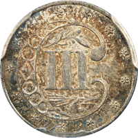 1859 Three Cent Silver (3CS) Reverse Image