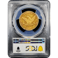 1860 Clark Gruber Gold Eagle ($10) Reverse Slab Image