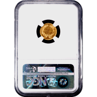 1860 Gold Dollar ($1) Reverse Slab Image